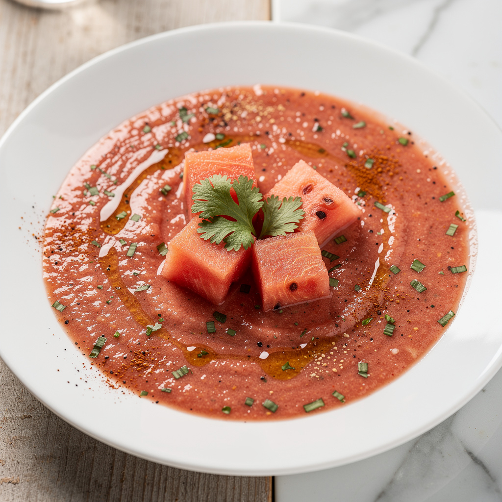 Chipotle-Watermelon Gazpacho