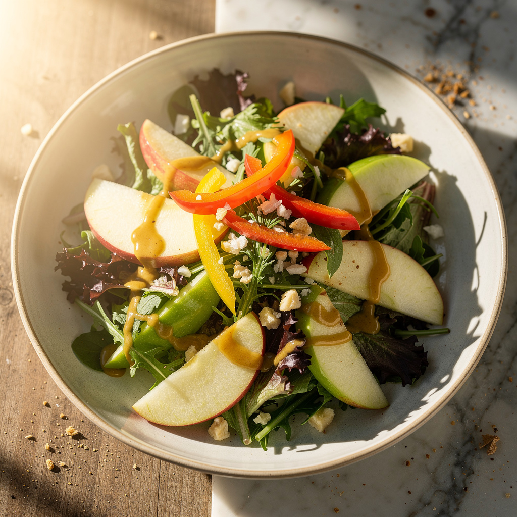 Christmas Salad with Apple Cider Dressing