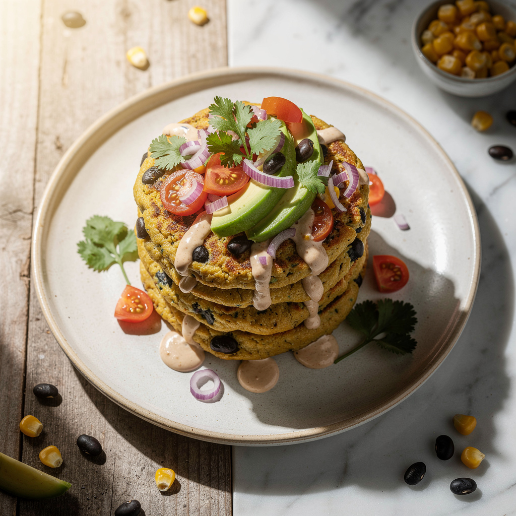 Corn and Black Bean Cakes