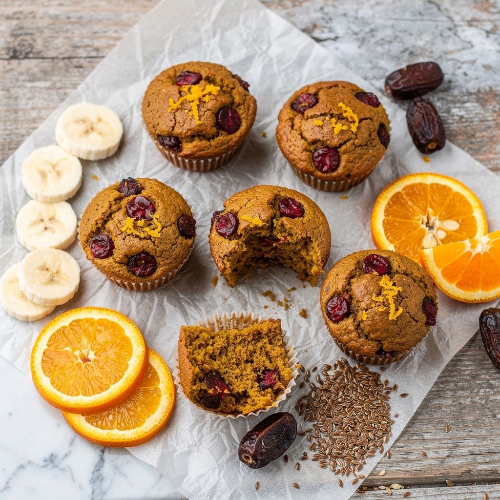 Cranberry Orange Pumpkin Muffins