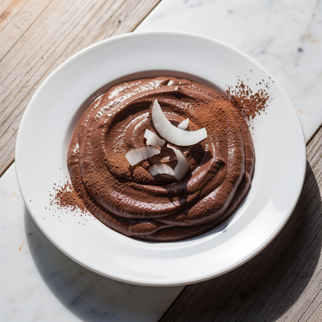 Creamy Chocolate Coconut Pudding