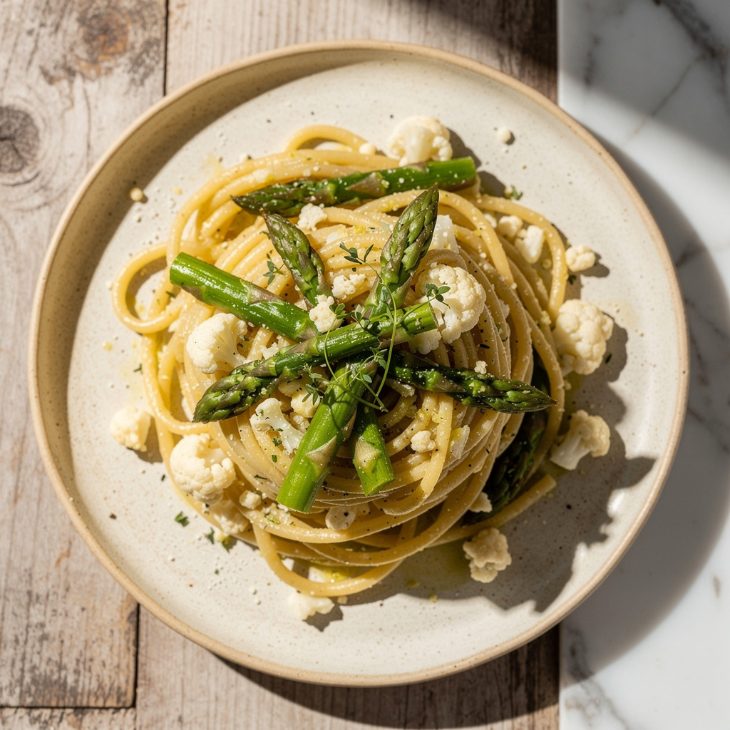 Creamy Lemon & Asparagus Pasta