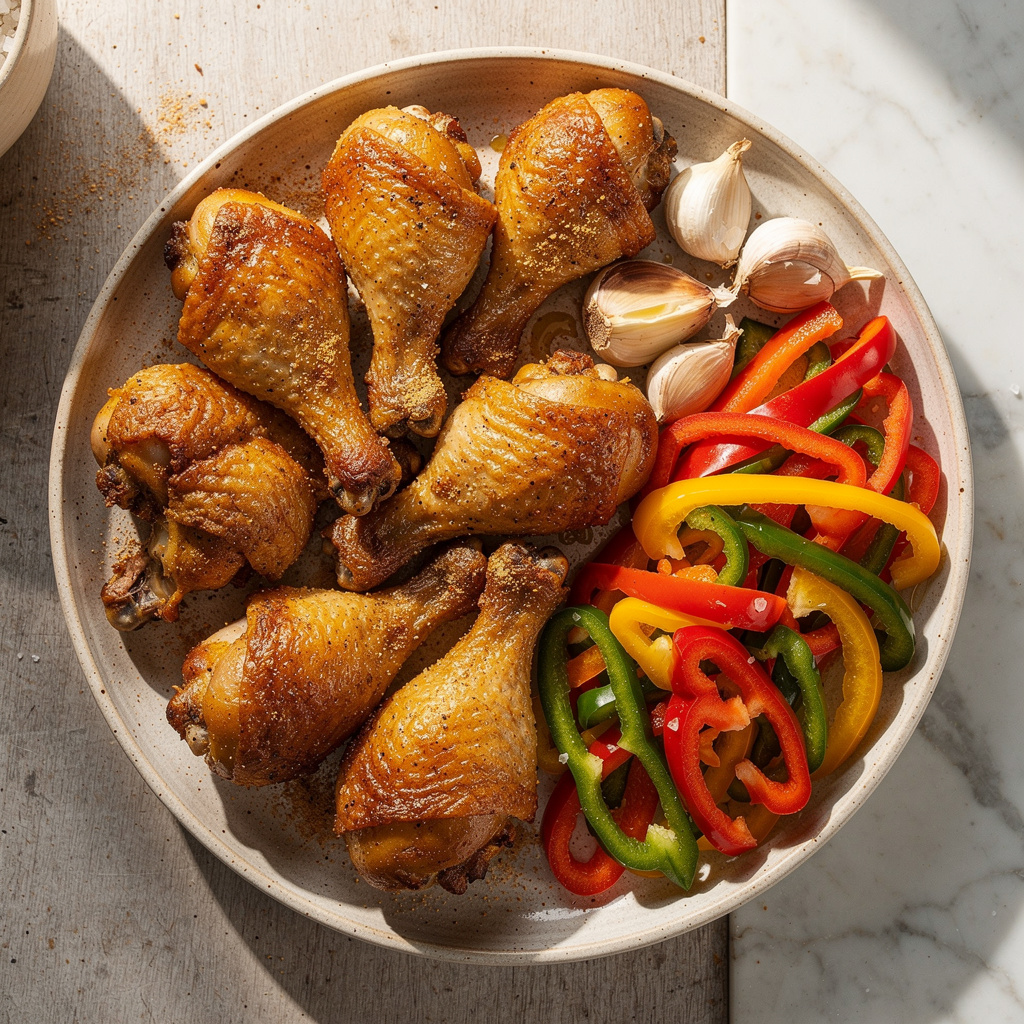 Crispy Oven Baked Chicken Legs