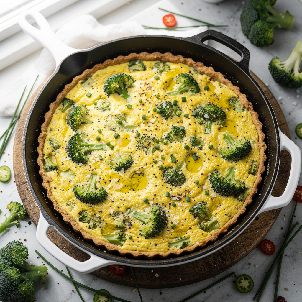 Crustless Broccoli Quiche