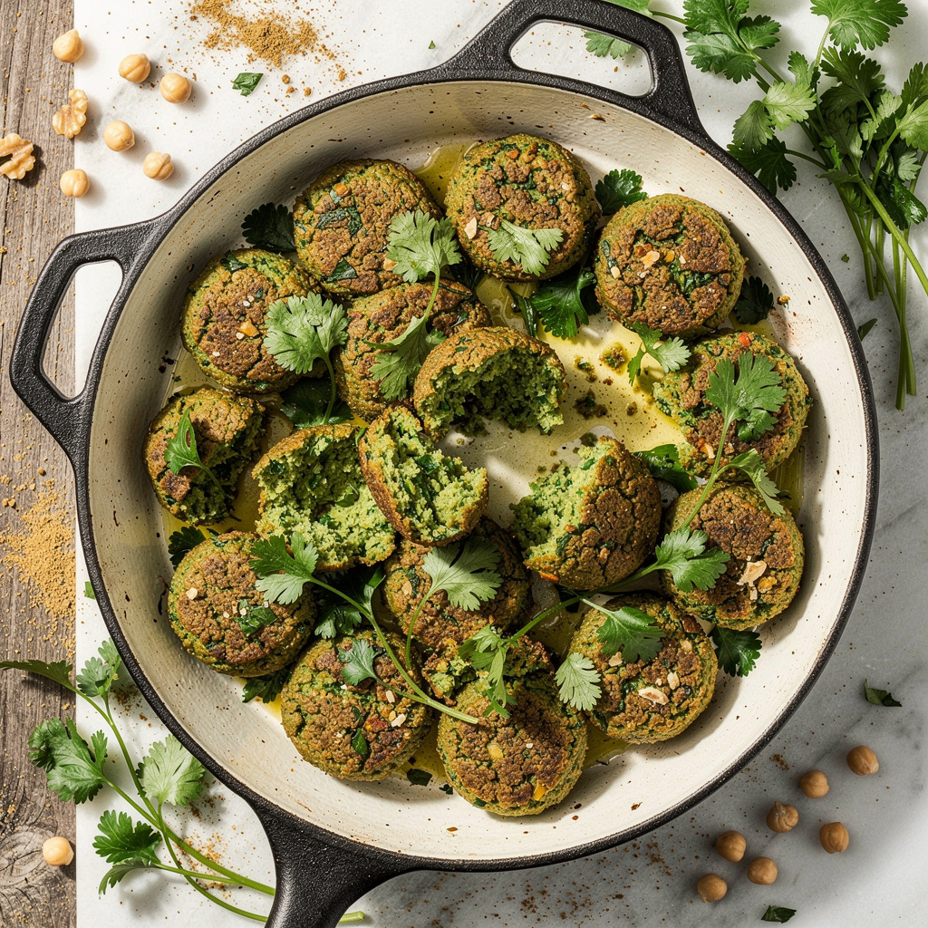 Easiest Baked Falafel