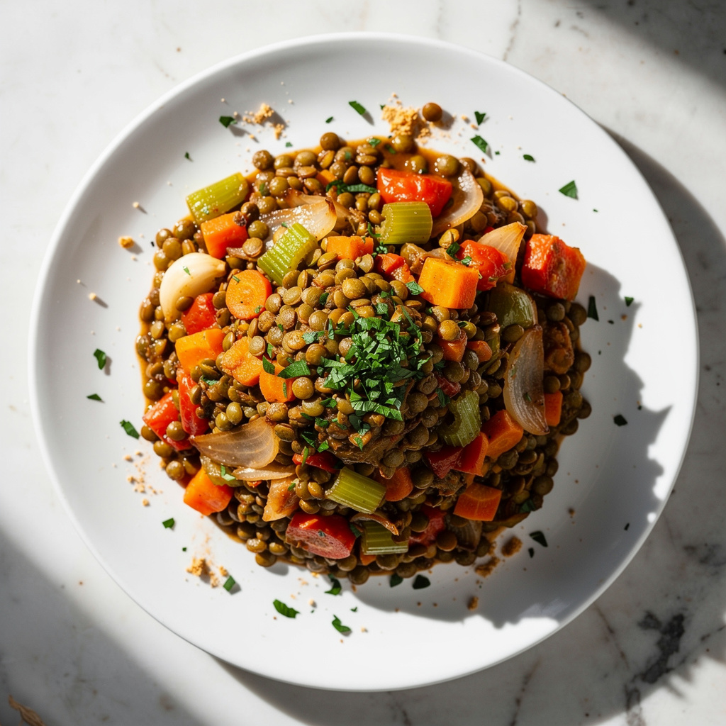 Easy Green Lentils in the Instant Pot