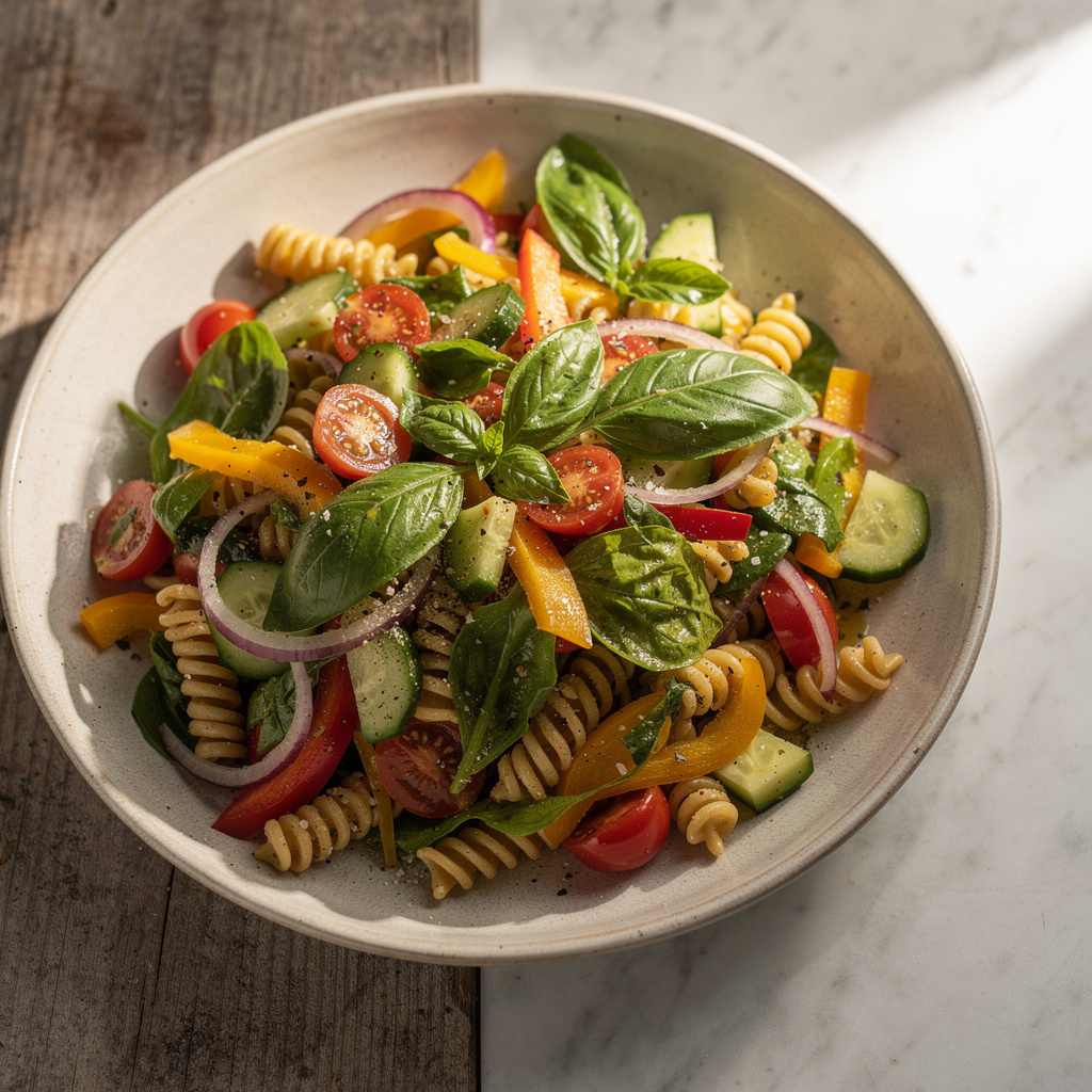 Easy Vegan Pasta Salad