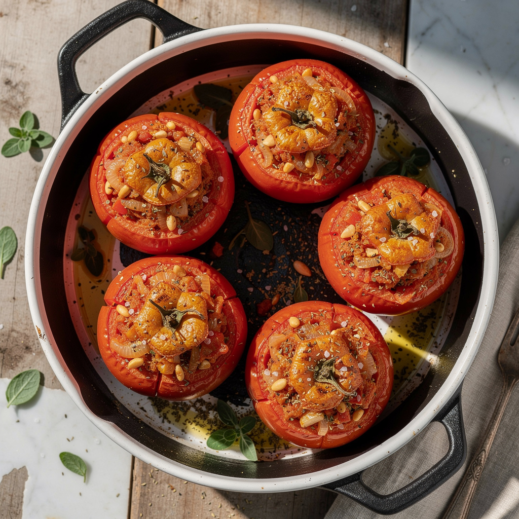 Greek-Style Stuffed Tomatoes