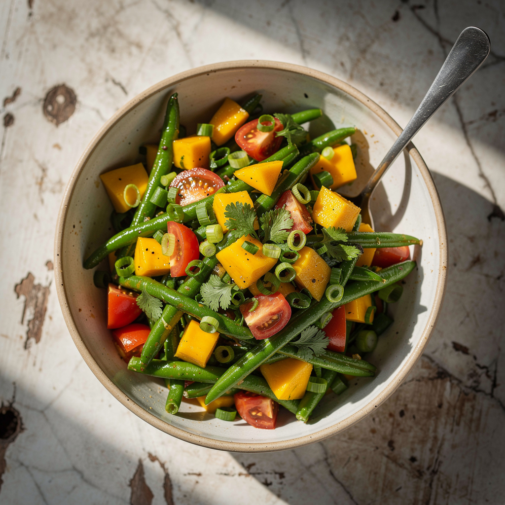 Green Bean and Mango Salad