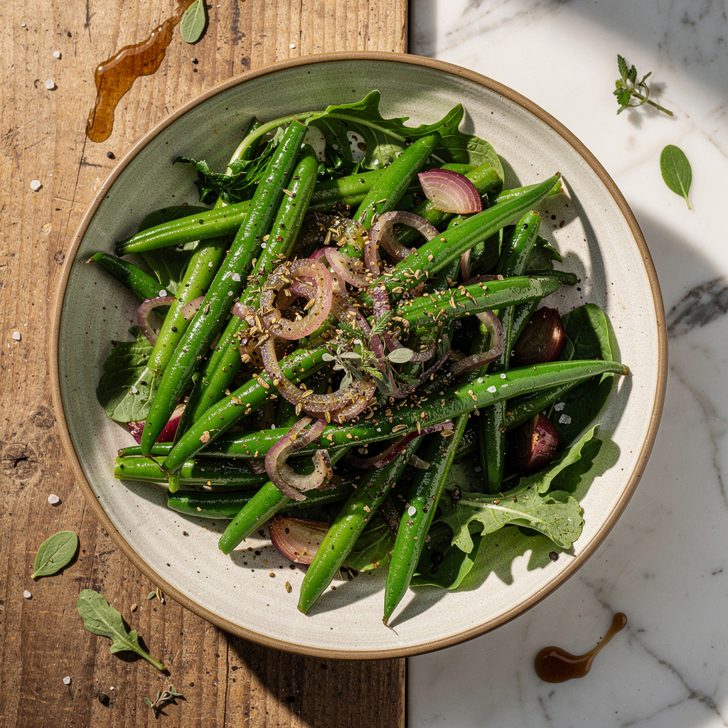 Green Bean Salad with Red Wine Vinaigrette