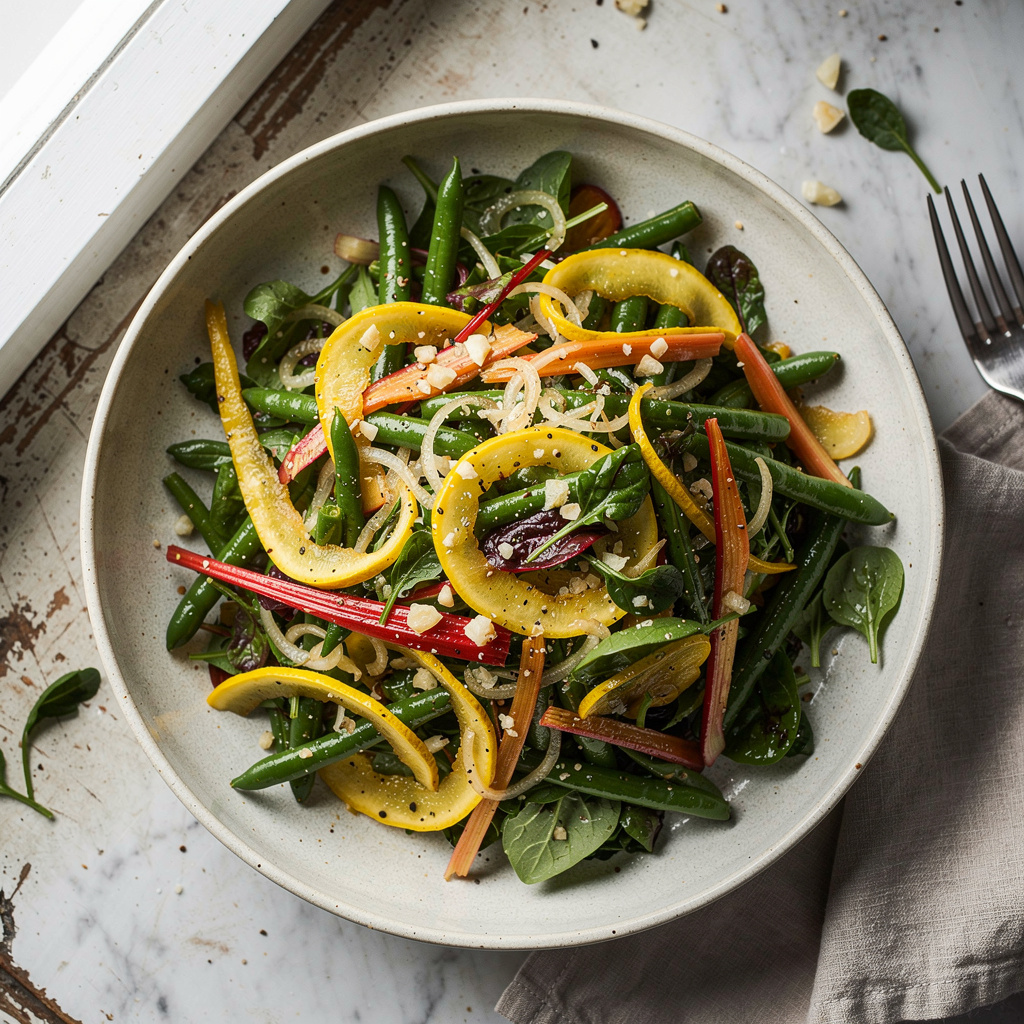 Green Beans and Summer Squash Salad