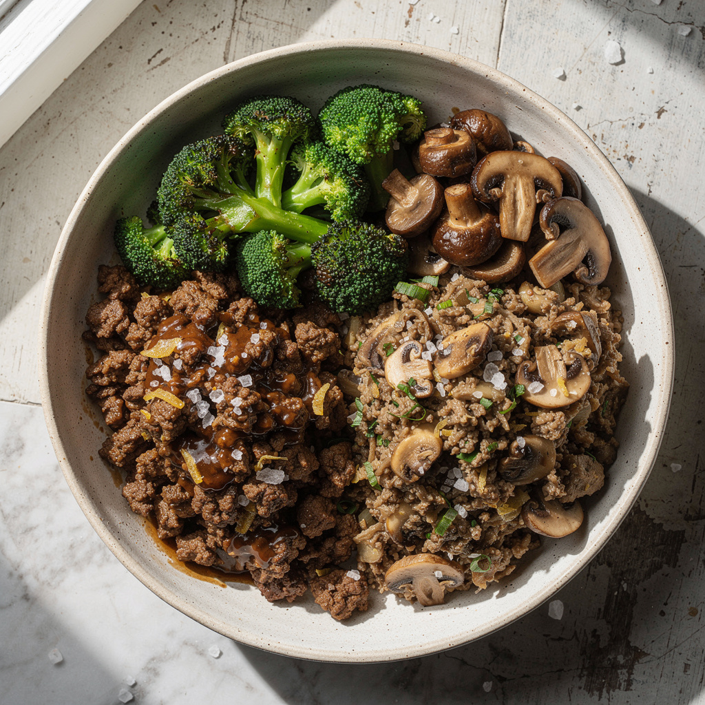 Ground Beef and Broccoli