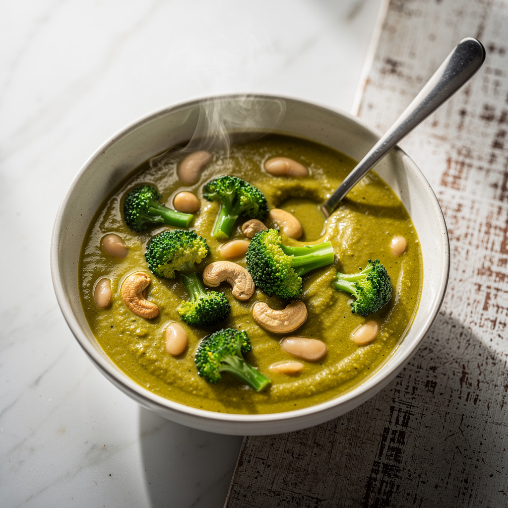 Healthy Broccoli Cheddar Soup