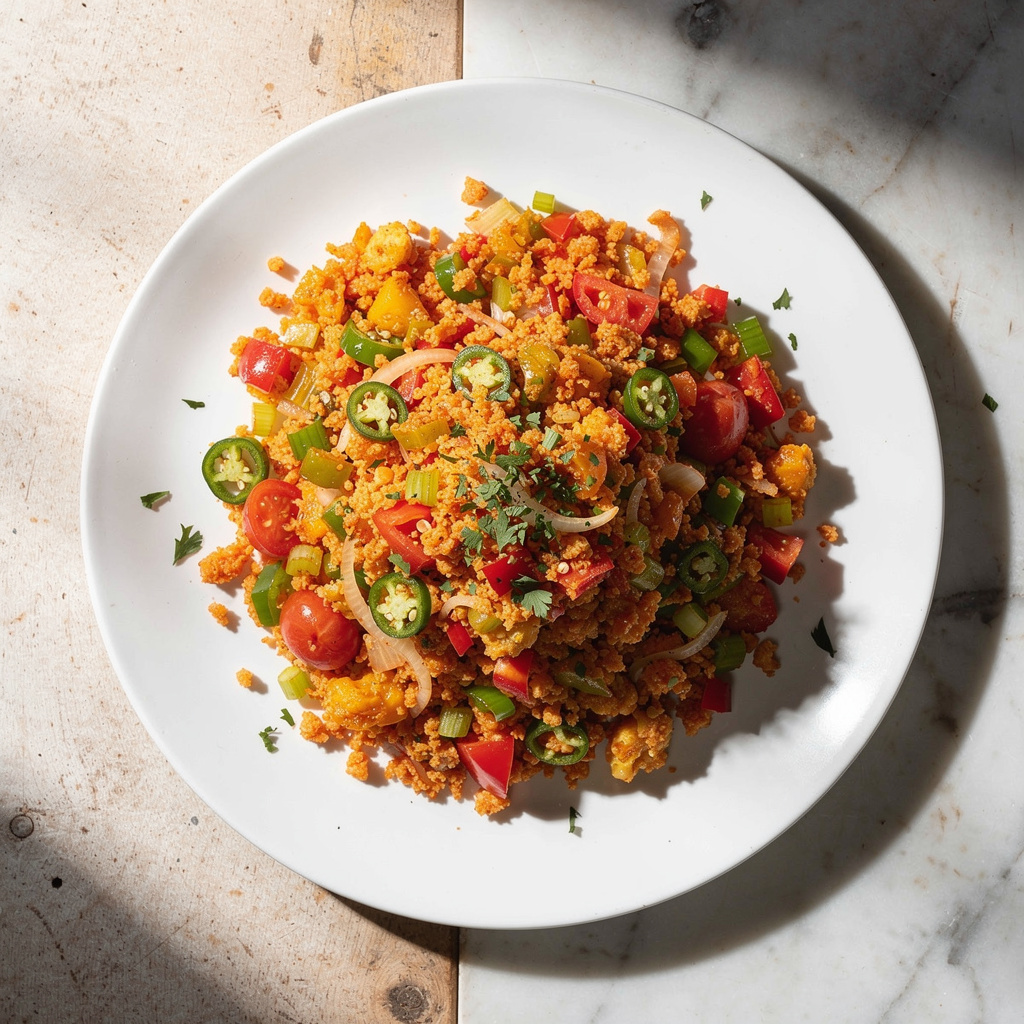 Healthy Creole-Style Cauliflower Rice Jambalaya