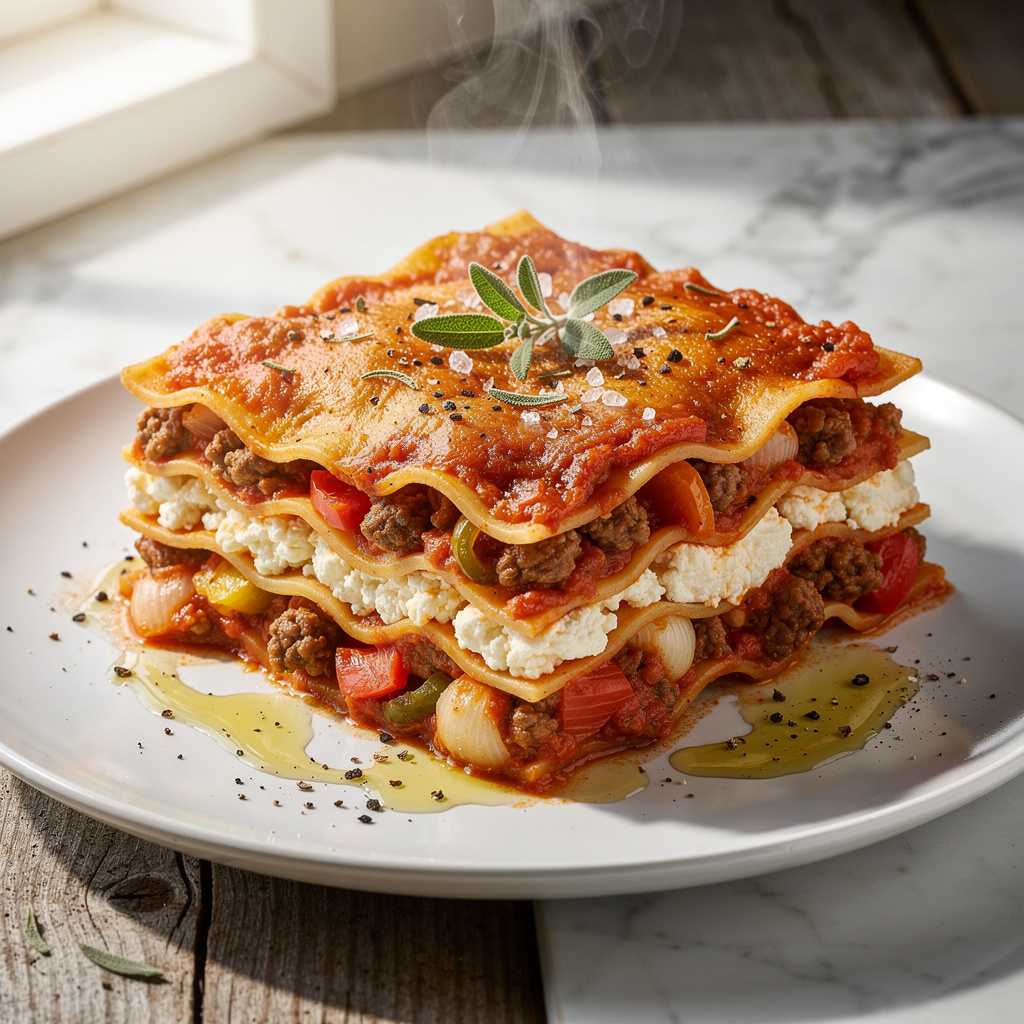Healthy Lasagna Recipe with Cottage Cheese