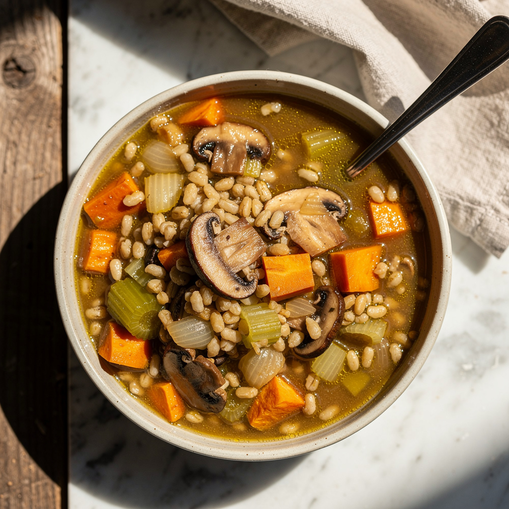 Instant Pot Mushroom-Barley Stew