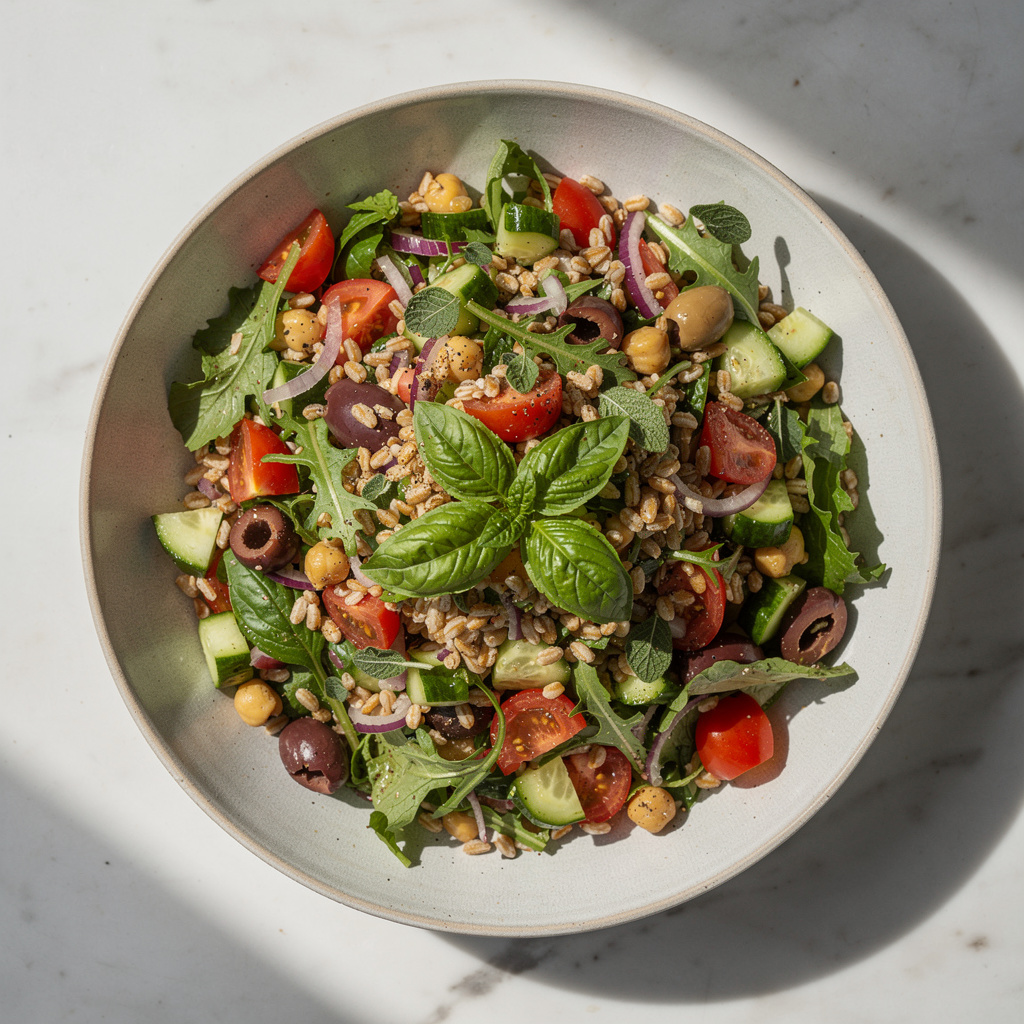 Italian Chopped Salad with Farro