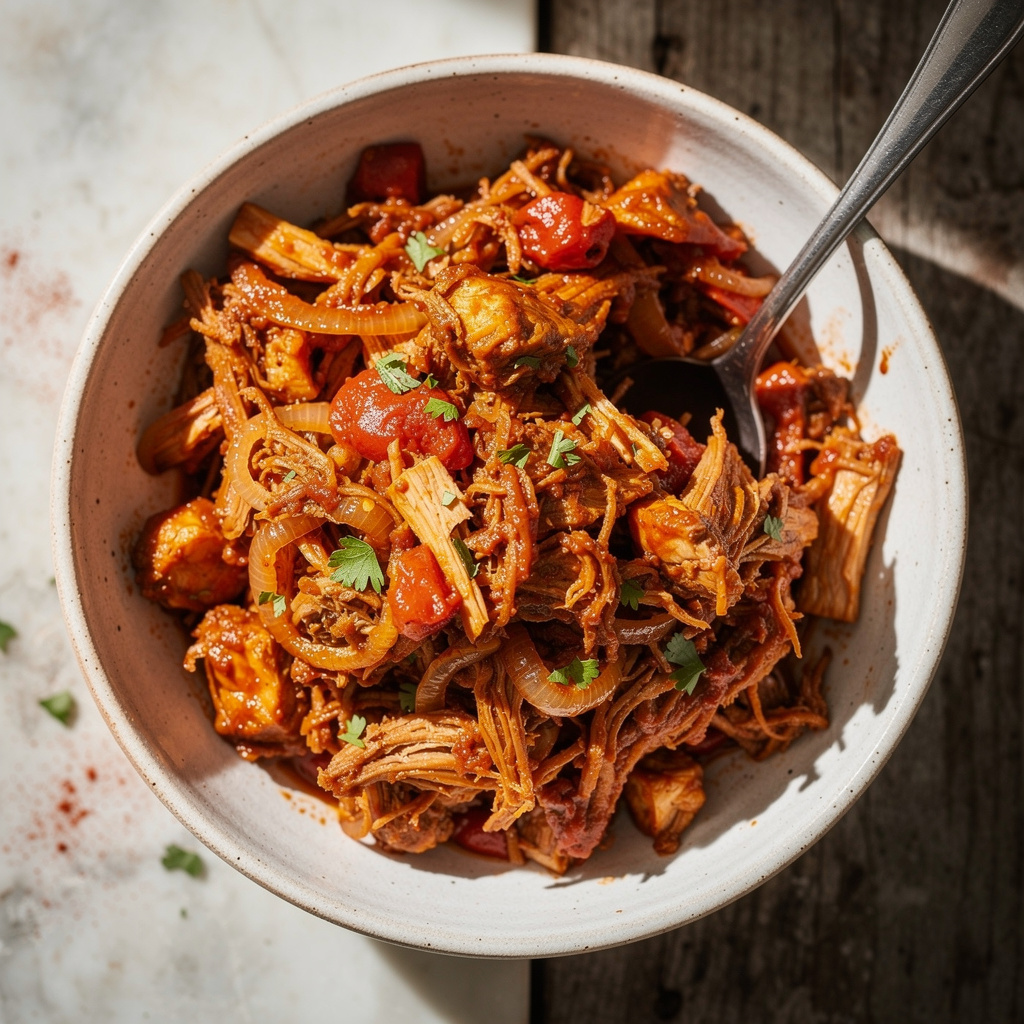Jackfruit "Pulled Pork" (Vegetarian BBQ!)