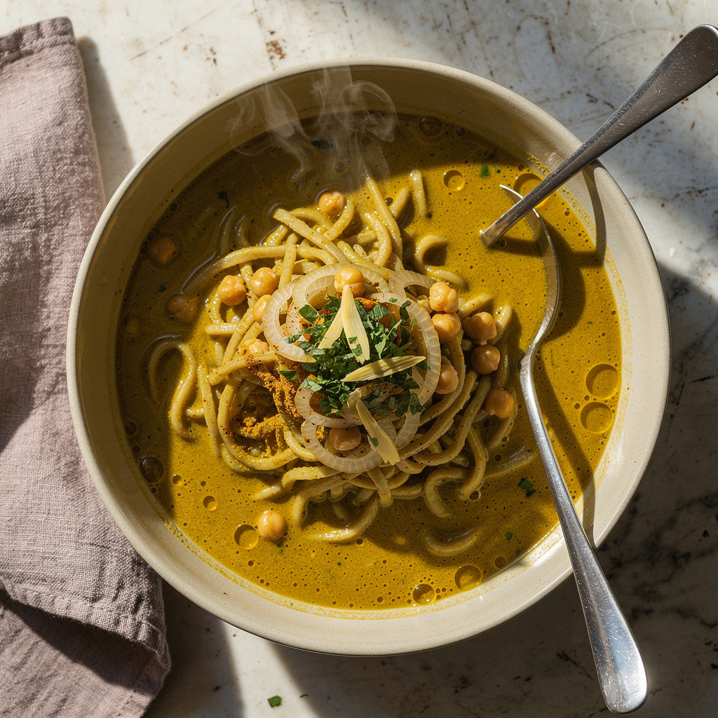 Khow Suey (Burmese Curry Noodle Soup)