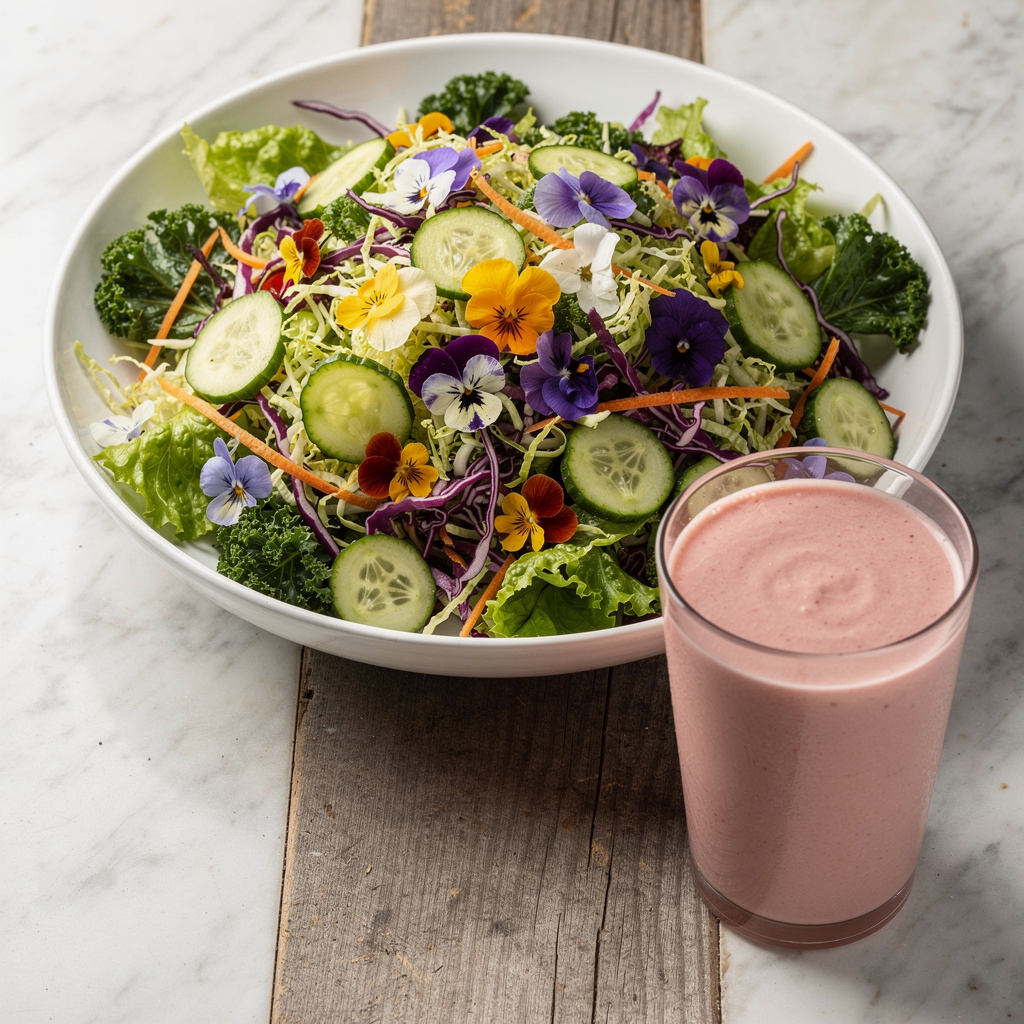 Kid-Friendly Edible Flower Salad