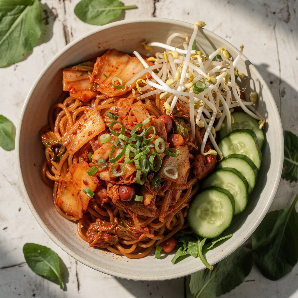 Kimchi Noodle Salad