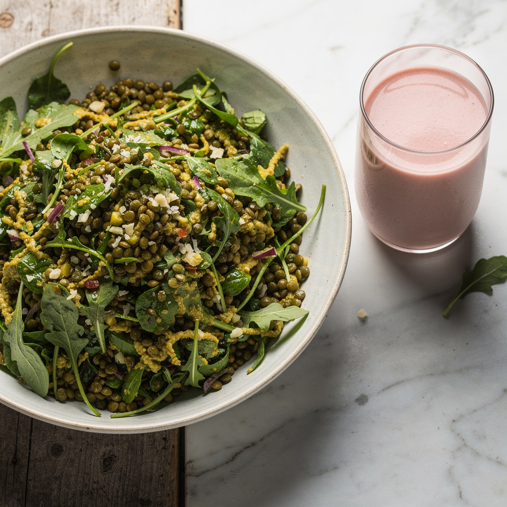 Lentil Salad with Apple Cider Vinegar Dressing