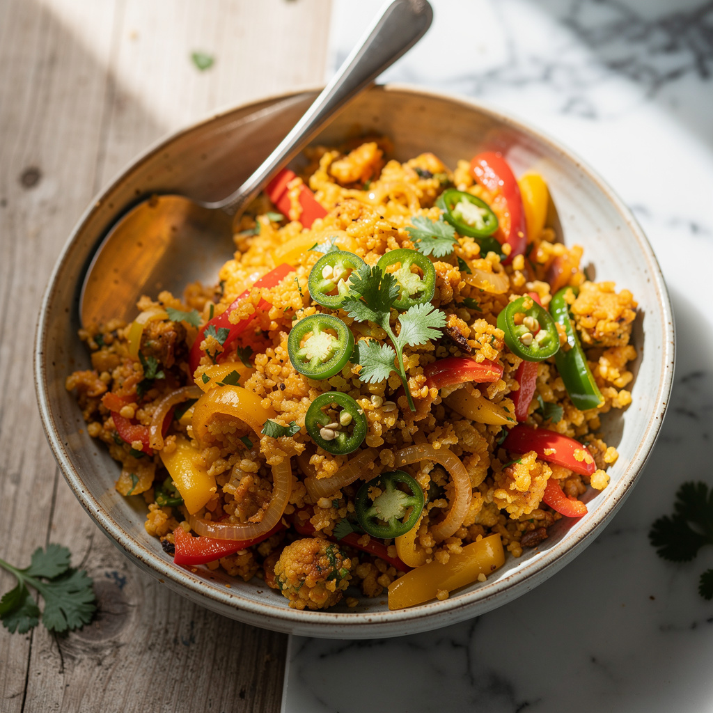 Mexican Cauliflower Rice Casserole