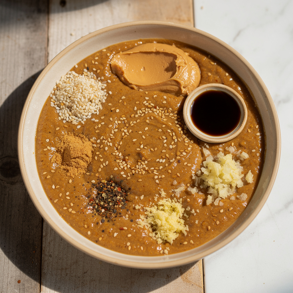 Peanut-Sesame Dipping Sauce