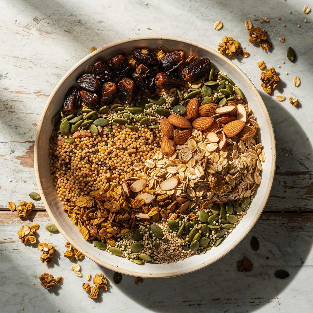 Pumpkin Seed Granola with Millet and Oats