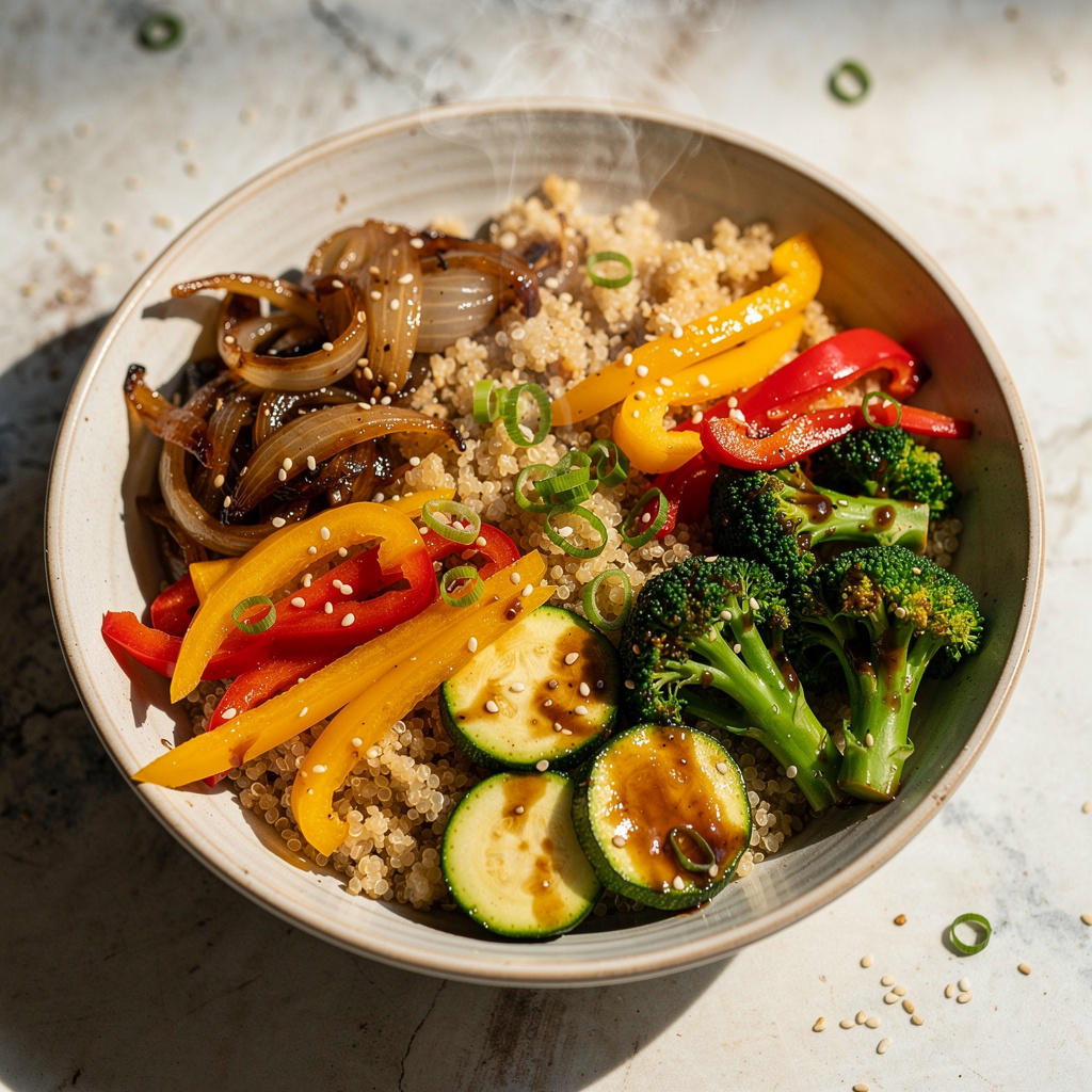 Quinoa & Vegetable Teriyaki Bowls (Vegan)