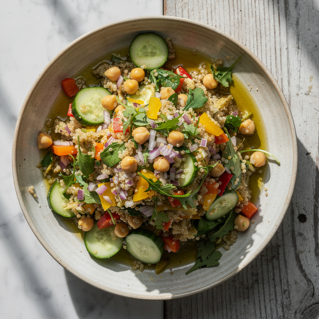 Quinoa Chickpea Salad