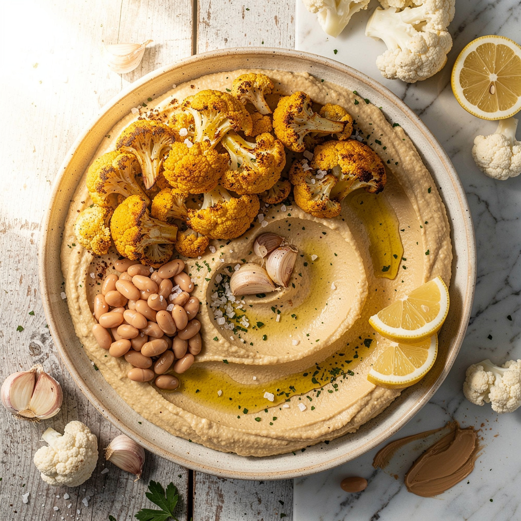 Roasted Cauliflower Hummus