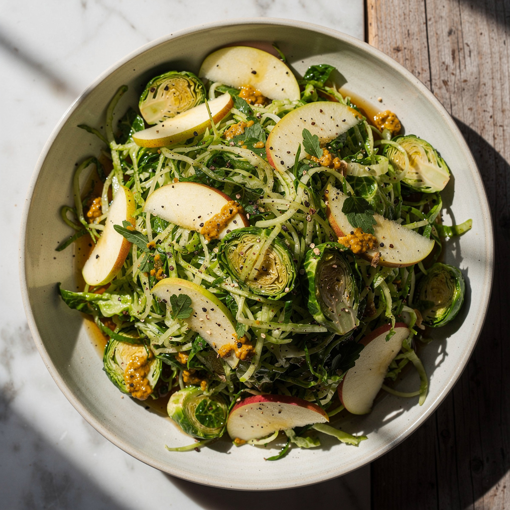 Shaved Brussel Sprouts Salad