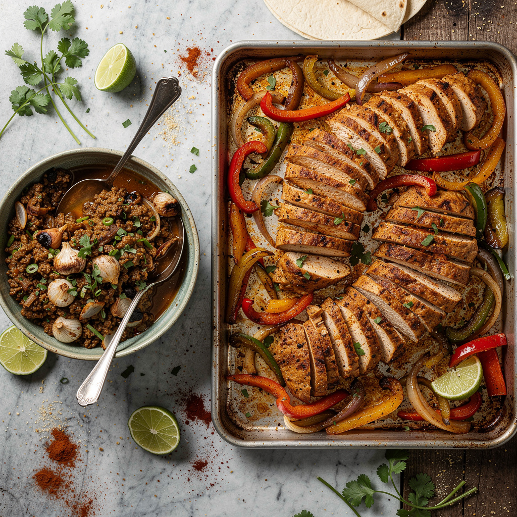 Sheet Pan Chicken Fajitas
