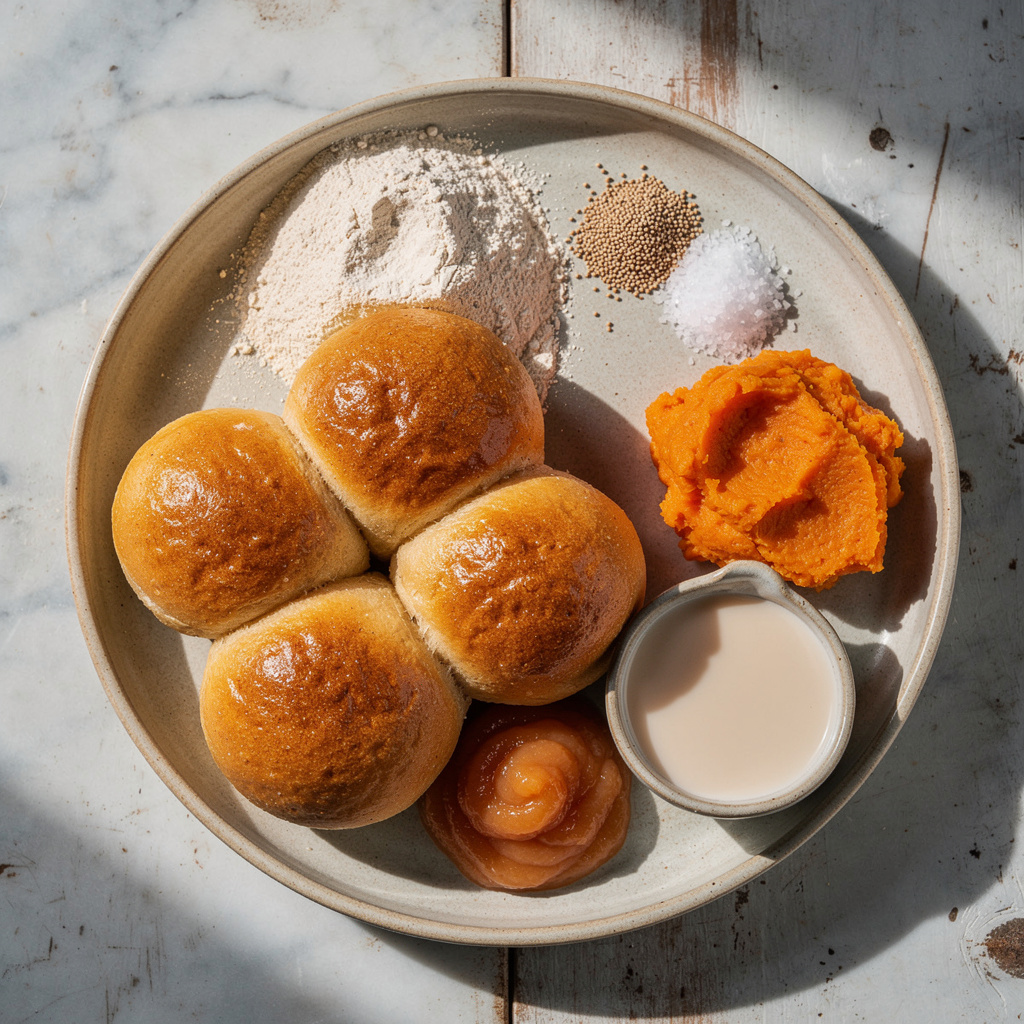 Single-Rise Sweet Potato Dinner Rolls