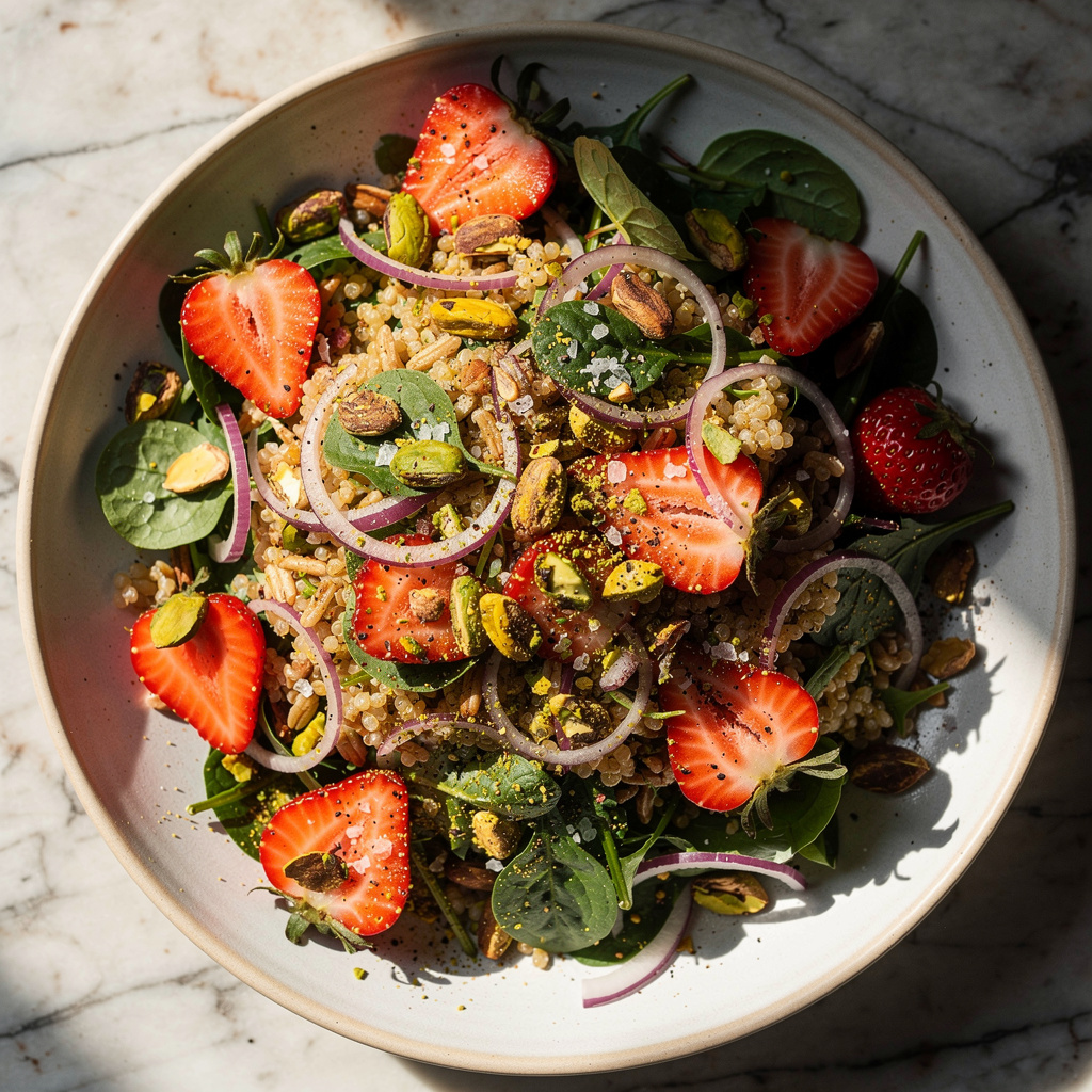 Strawberry Pistachio Salad