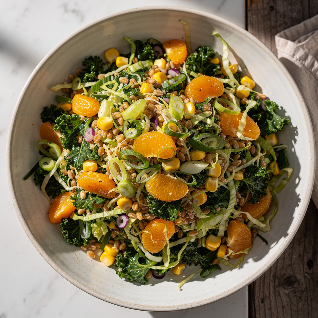 Summer Corn and Wheat Berry Slaw
