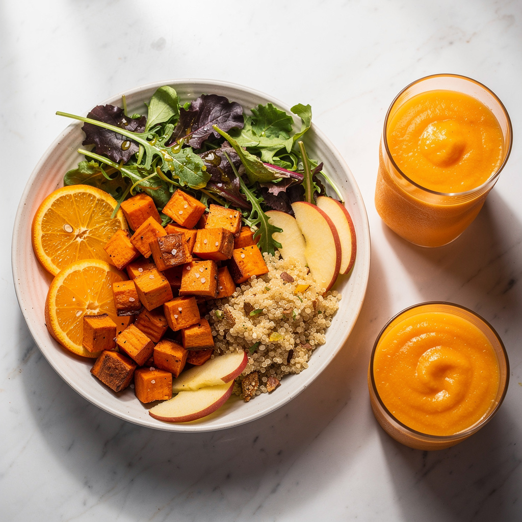 Sweet Potato & Quinoa Mason Jar Salads