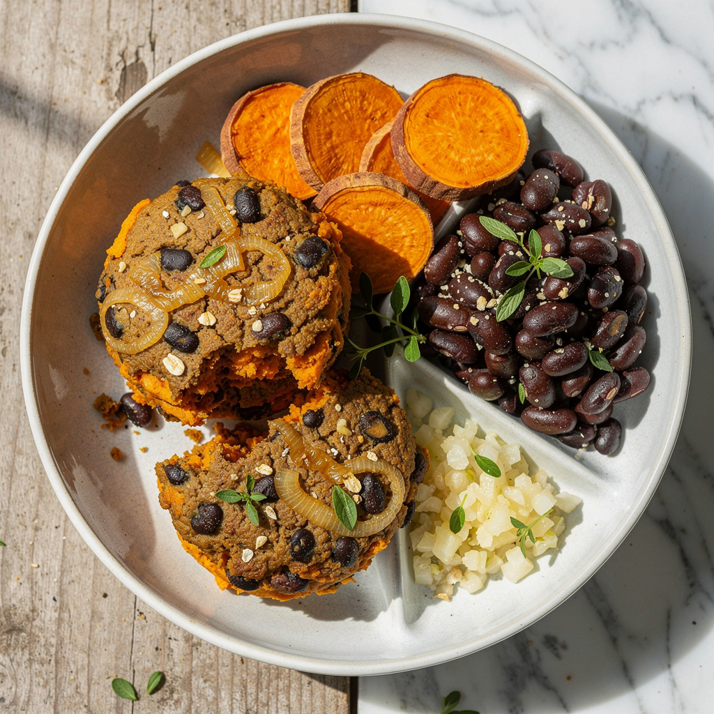 Sweet Potato Black Bean Burgers
