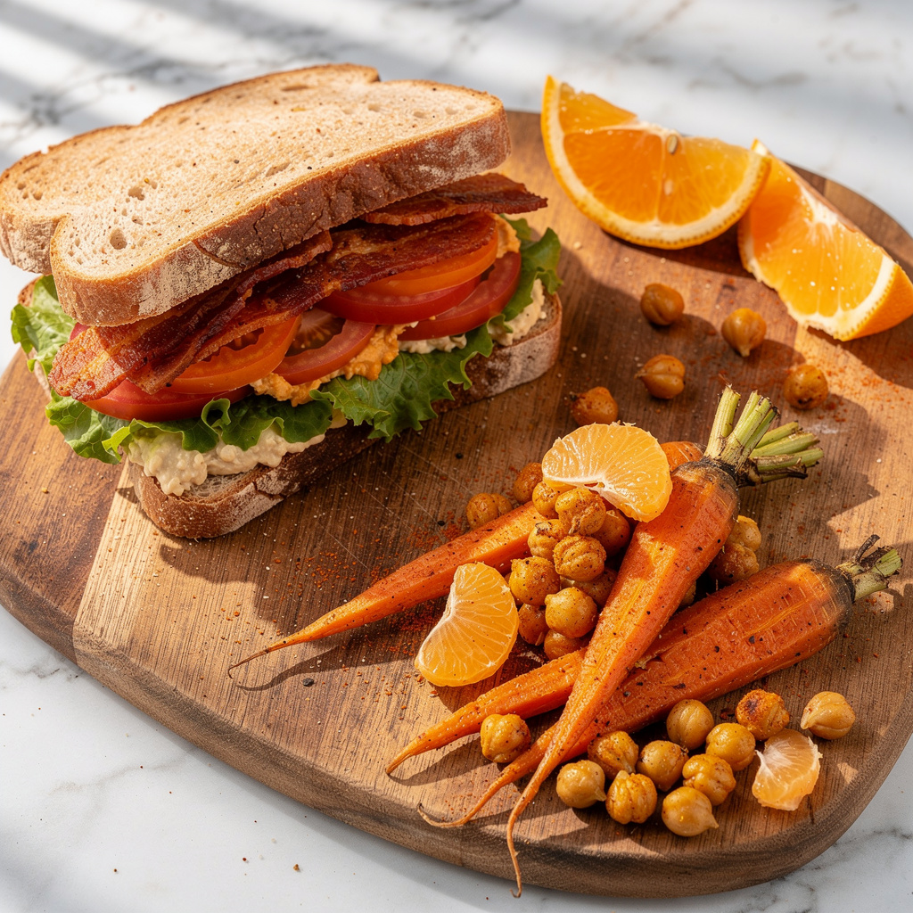Vegan BLTA with Carrot Bacon