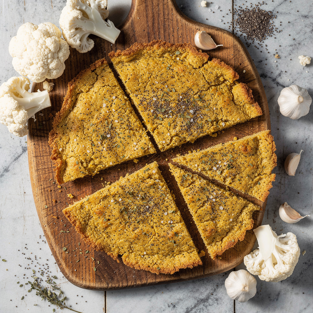 Vegan Cauliflower Pizza Crust
