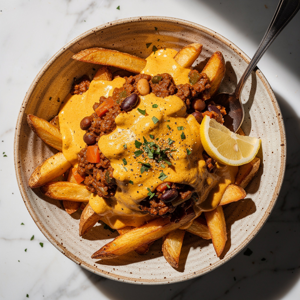 Vegan Chili Cheese Fries