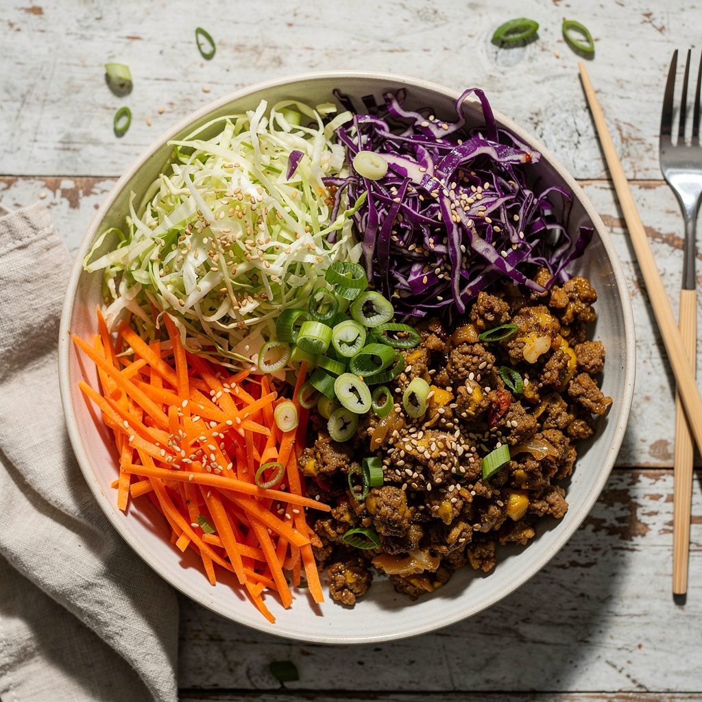 Vegan Egg Roll in a Bowl
