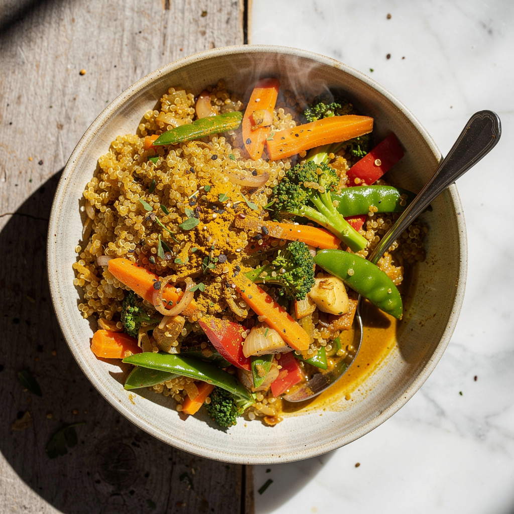 Vegan Quinoa Curry Bowl