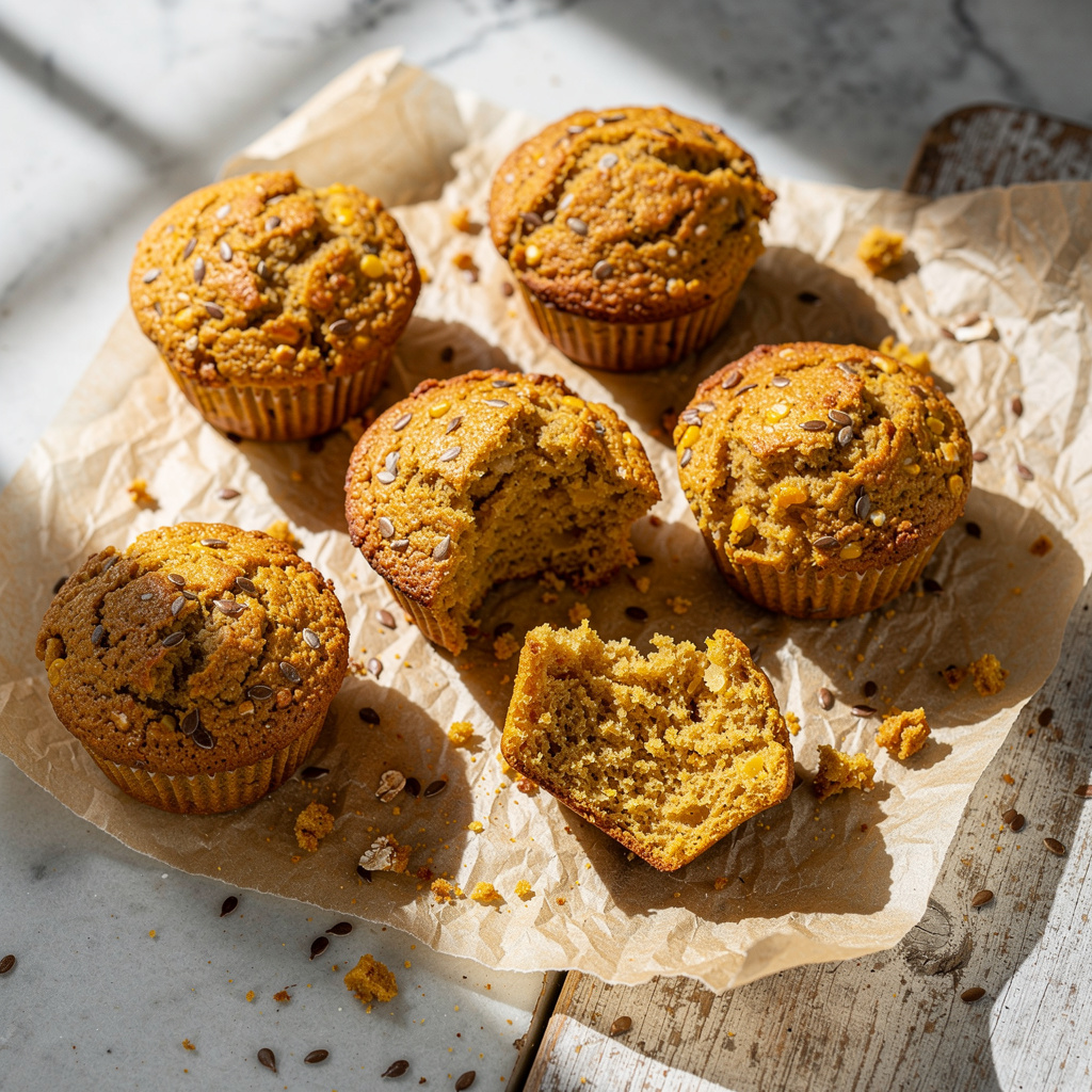 Whole Grain Corn Muffins
