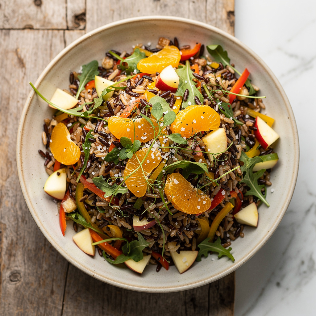 Wild Rice Salad with Orange Vinaigrette