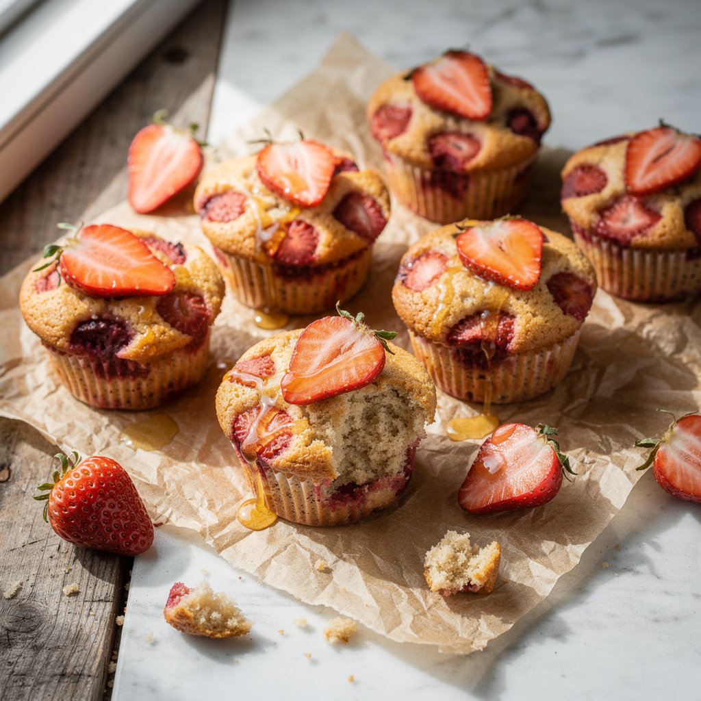 Strawberry Cupcakes (Grain-free, Dairy-Free)