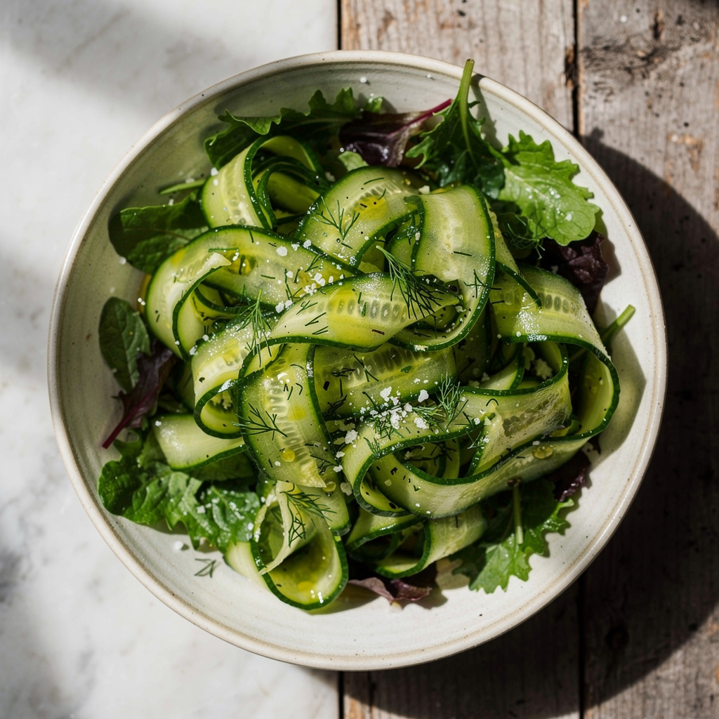 Cucumber Ribbon Salad with Dill