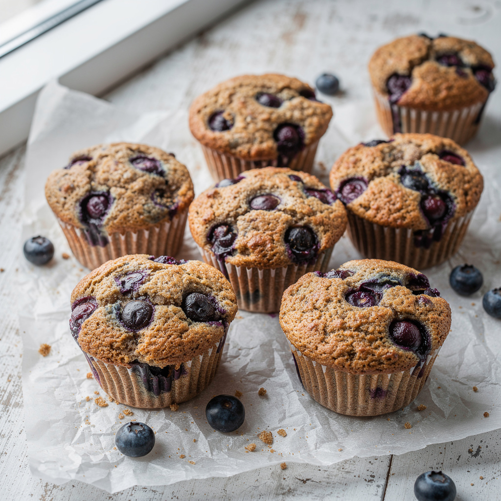Blueberry Spelt Muffins