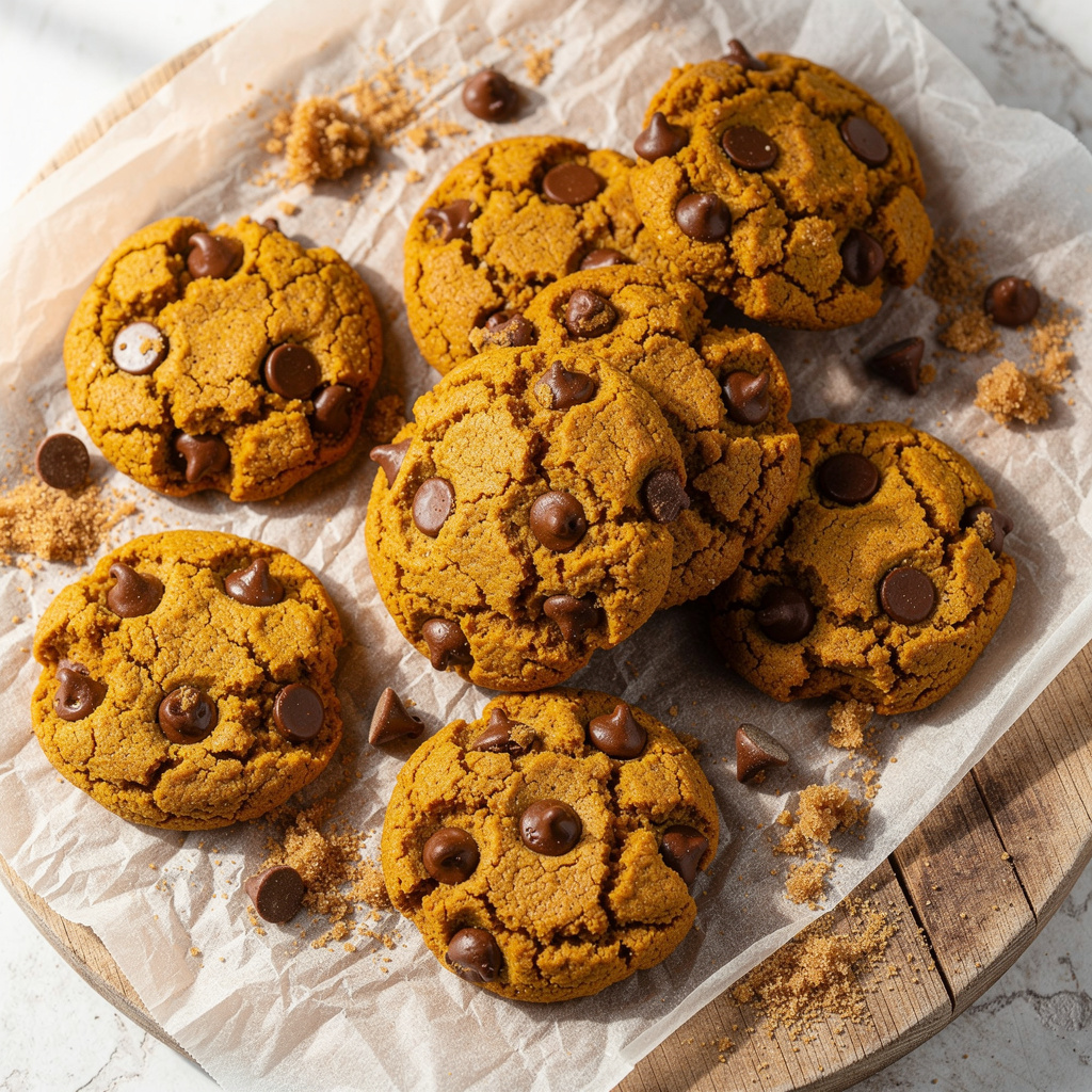 Soft Pumpkin Cookies (Gluten Free & Vegan)